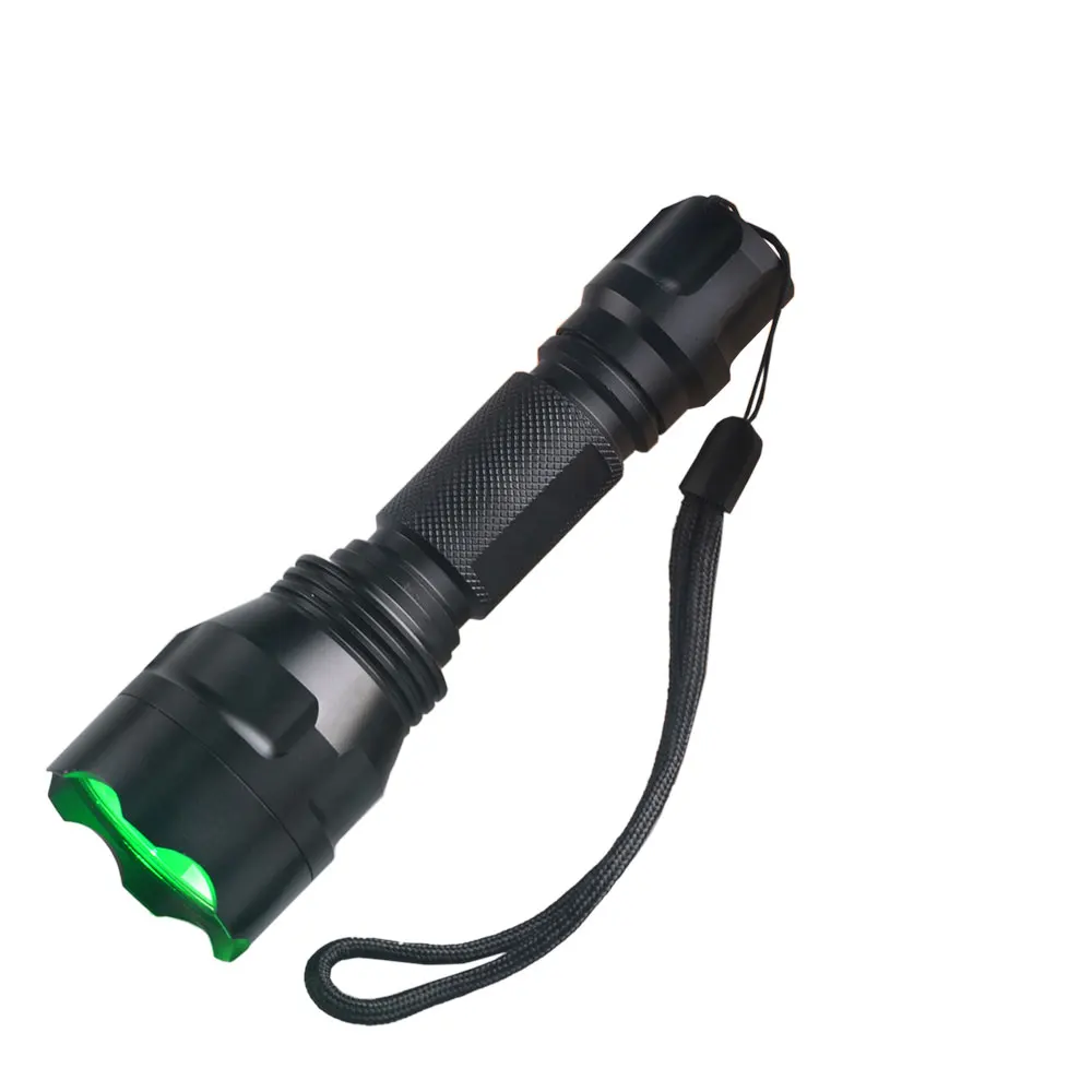 C8 LED Torch XML T6 White Red Green Light High Power Flashlight for Hunting
