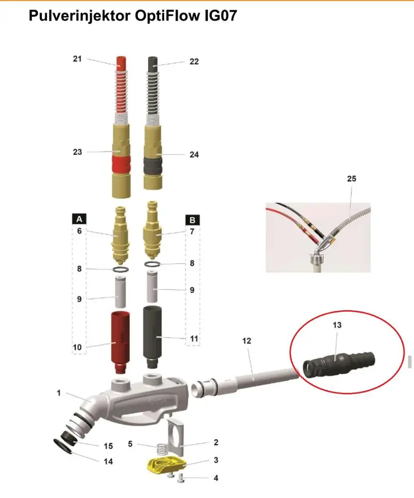 Соединитель шланга GEMA IG07