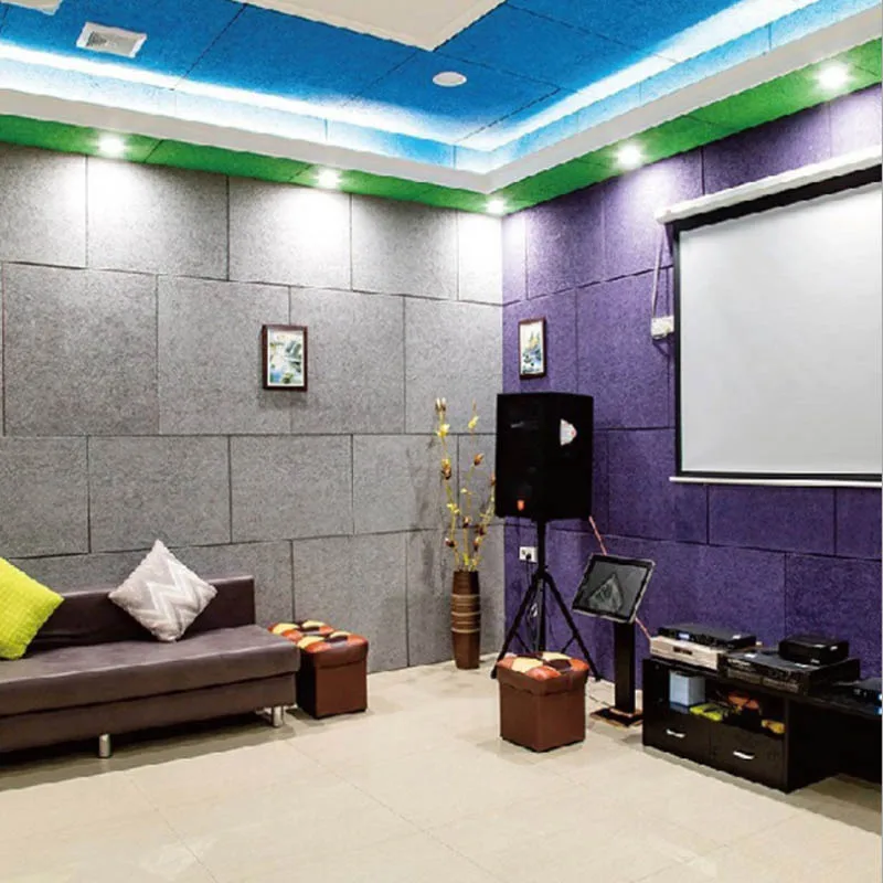 
Звукопоглощающая акустическая панель, деревянная, шерстяная, цементная доска для кинотеатра 