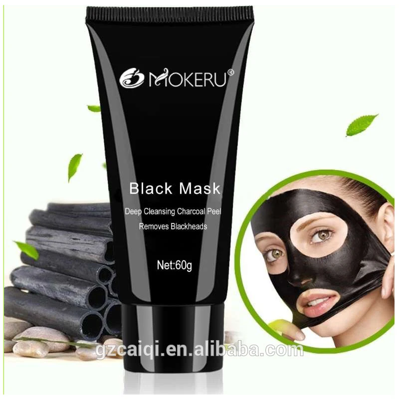 Free Sample 60g OEM Black Mask Deep Cleansing Pore Blackhead Remover Black Mask Cream