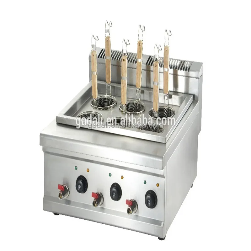 Commercial Counter Top Gas Pasta Cooker with 6 Baskets for Sale