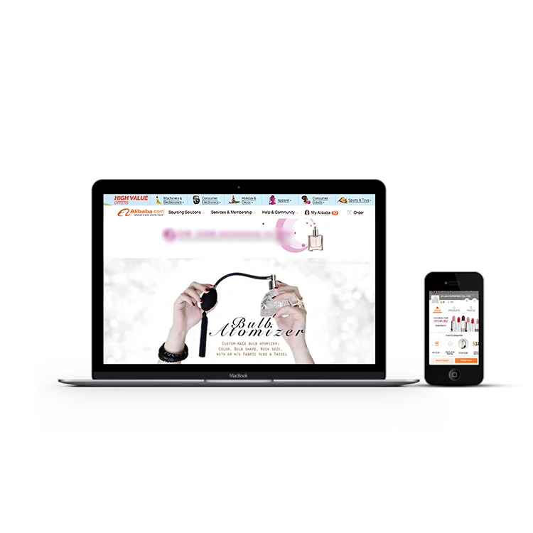 Дизайн онлайн-магазина Alibaba