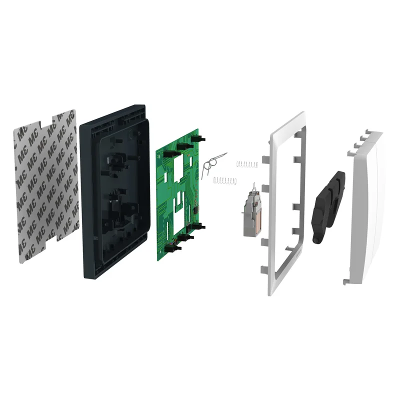 Linptech Smart Switch  K4RW2 Kit 4 Channel Wireless Switch Rf Remote Control Switch for Smart Home System