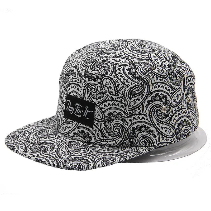 Panel,Suede Snapback 5 Panel Camp Cap 