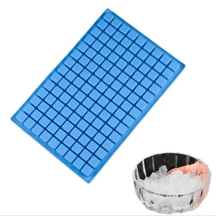 126 Cavity Mini Silicone Bar Ice Cube Tray Small Square Mold Ice Maker