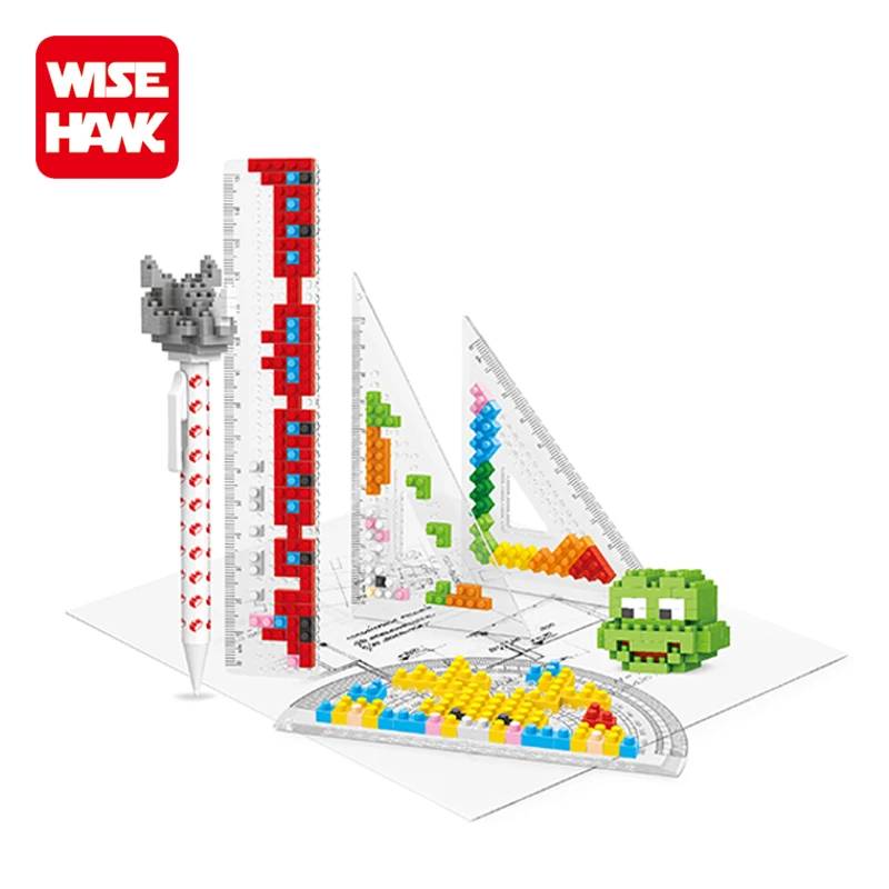 Мудрый ястреб оптовая продажа пластиковый мини-кирпич diy милый набор канцелярских принадлежностей для