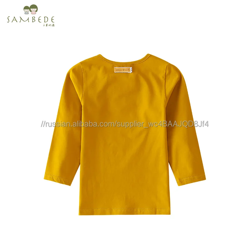 Sambede От 1 до 5 лет Детская одежда рубашка с длинными рукавами для маленьких мальчиков мягкий frabic для весны SM7C3009