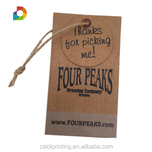 
Подвеска из переработанного крафтового картона, тисненый логотип, бумага, эластичный шнур, веревка для одежды 