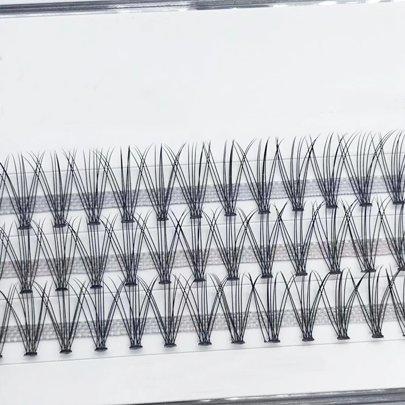 Накладные ресницы с нагревом 10D, русский объем, наращивание ресниц, Индивидуальные Накладные ресницы