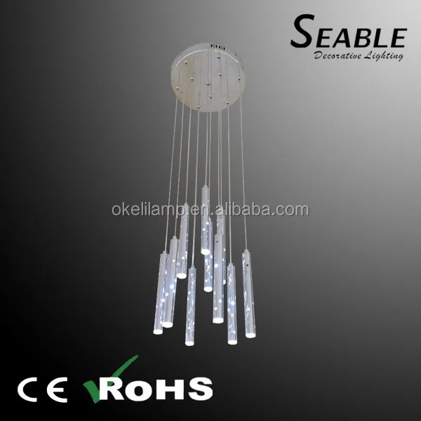 acrylic modern house decoration plastic ceiling droplight pendant lamp