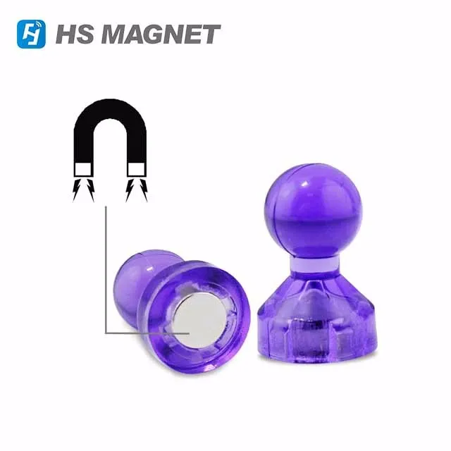 Сверхпрочные Постоянные неодимовые пластиковые магниты для белой доски нажимные штифты холодильника школы и офиса кухни