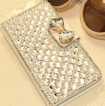 Luxury Bling Rhinestone Diamond for Samsun Galaxy Note 3 Note 4 Note5 S4 S5 S6 S7 S8 Plus Wallet Flip Phone Leather Case Cover