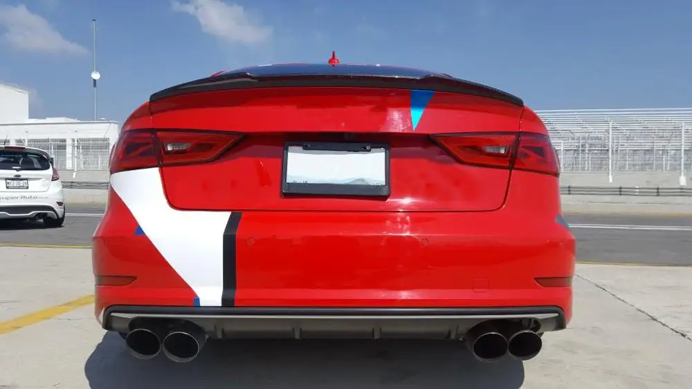 Высокоточный апгрейд A3 S3 из углеродного волокна задний спойлер заднего багажника для Audi Sline RS3