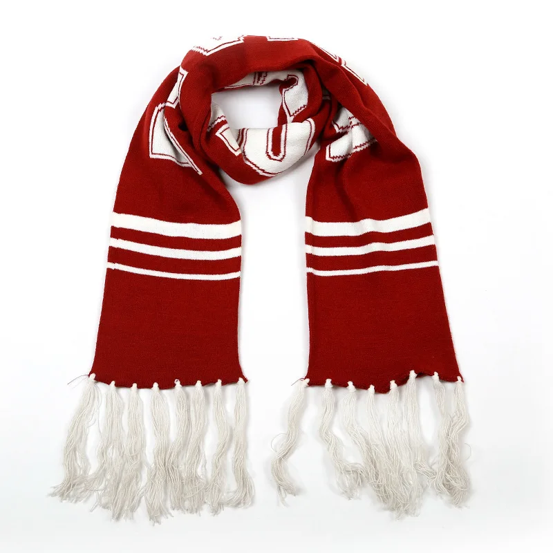 Premium Custom Made Scarf Football Scarf Knitted for Football