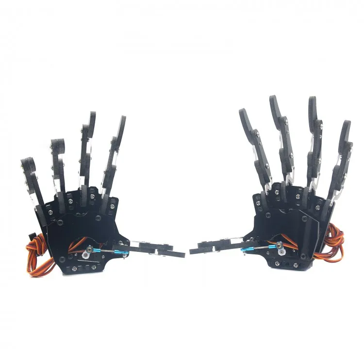 Assembled Mechanical Claw Clamper Gripper Arm Left Hand Five Fingers W/Servos