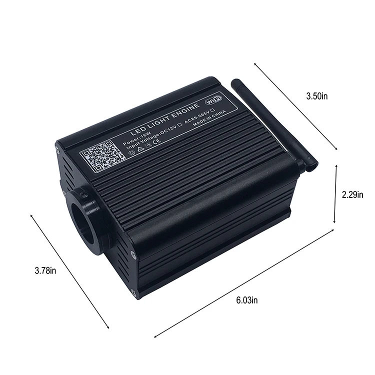 
Светодиодный прожектор с Wi-Fi управлением для смартфона RGBW для оптического волокна, совместимый с Alexa 