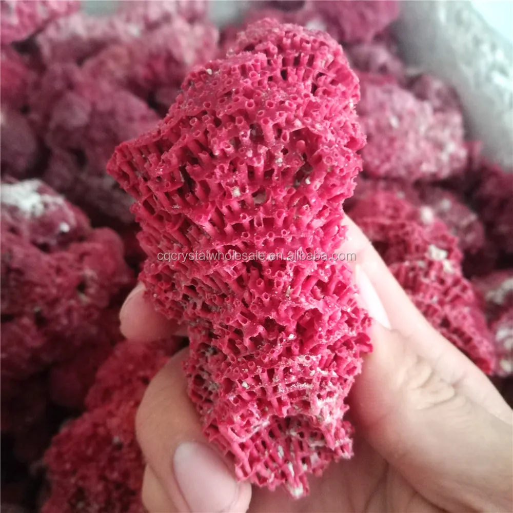 500g About400Pcs Natural Red coral Rough Rock Polished healing China  HSH01 