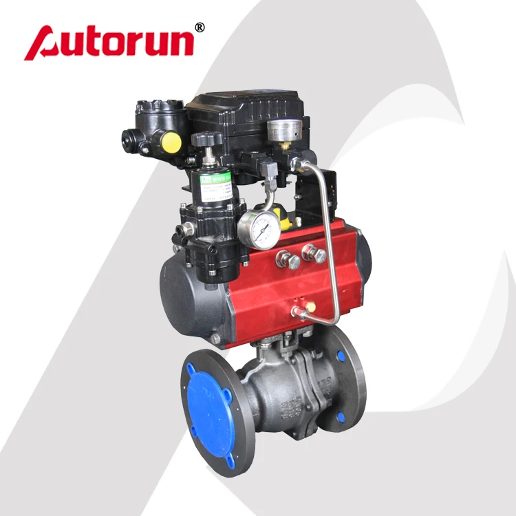 Pneumatic Actuator Flange Ball Valve with Positioner