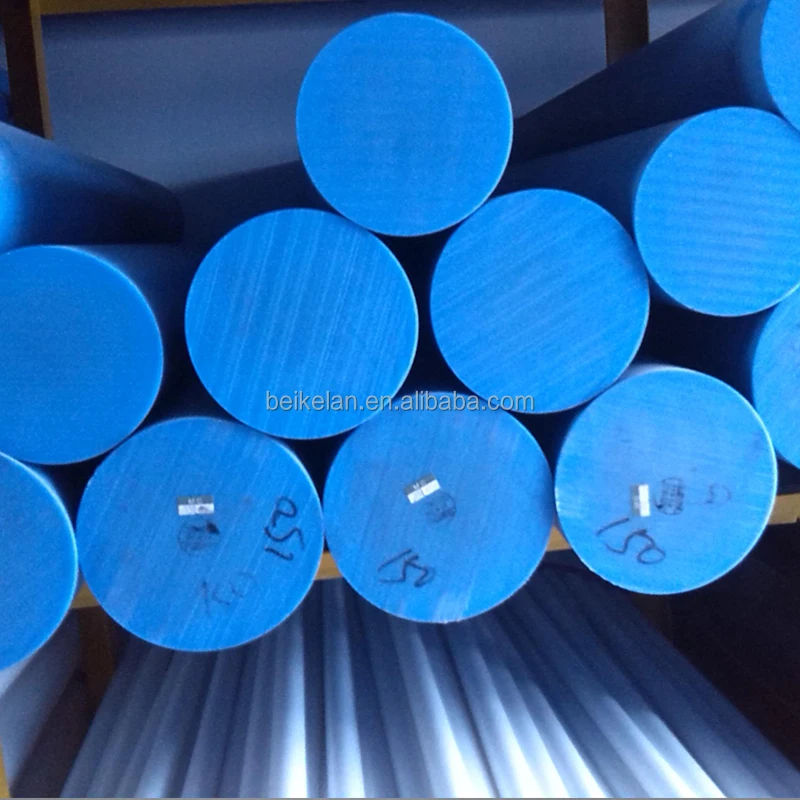 Высокоплотный нетоксичный Натуральный Синий mc литой нейлоновый стержень PA6 50 мм