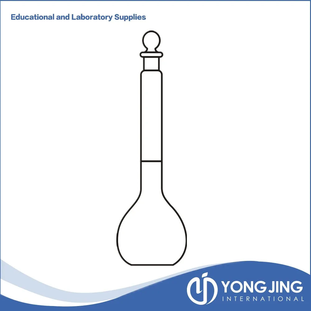 1621 VOLUMETRIC FLASK Graduated One Mark, with Ground-in Glass, clear ...