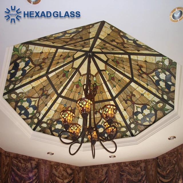 Round Building Classic Dome and Ceiling with High Quality Stained Glass