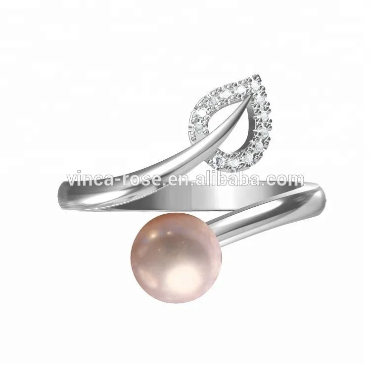 Silver Ring Real Pearl (Moti) Birthstone Ratan – Karizma Jewels