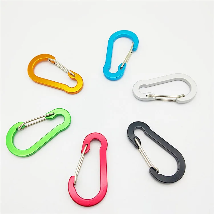 Aluminium Alloy Gourd Carabiners Pack of 5 Lightweight Backpack Buckle, 
