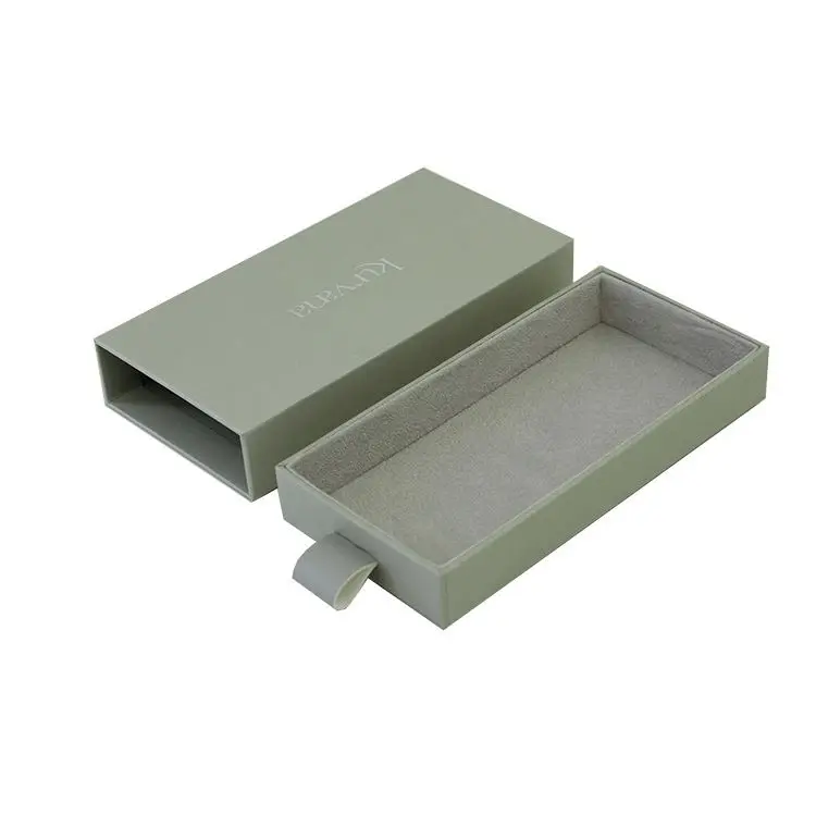 Slide Open Design Custom Logo Rigid Cardboard Box Luxury Drawer Gift Box Packaging for Small Jewelry
