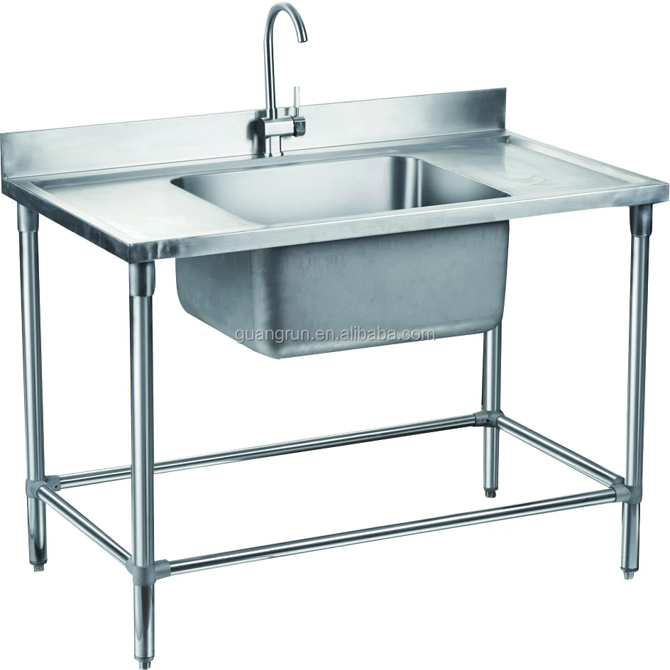 COMMERICAL STAINLESS STEEL SINK SINGLE TWIN BOWL RESTAURANT CATERING KITCHEN SET 
