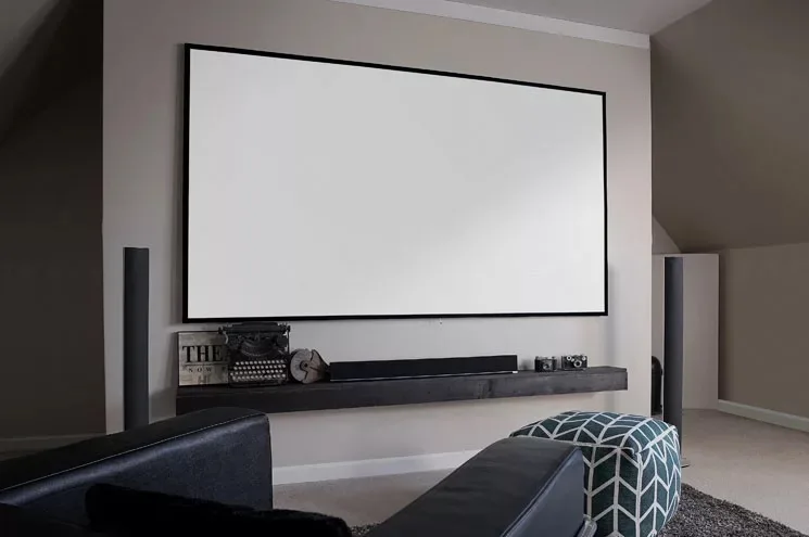zero Edge Fixed Frame Projector Screen DIY Projection Screen
