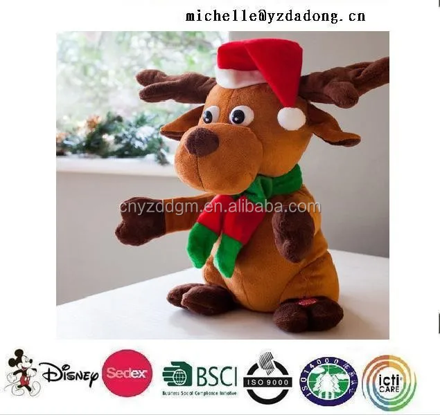 Plush Musical Christmas Toy/singing 