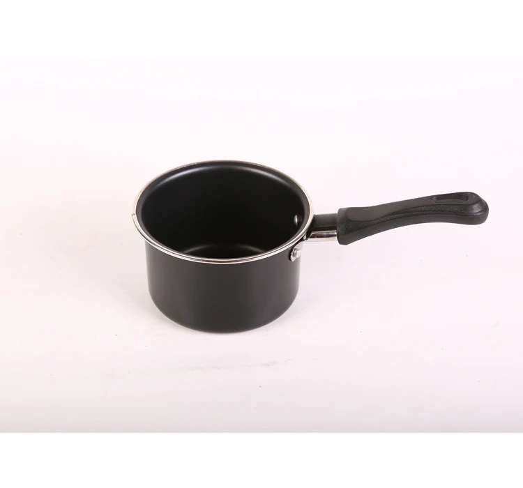 Single Long Handle Non Stick Carbon Steel Food Standard Mini Cooking Milk Pot Saucepan  Boiling Milk Pot  Milk Pan