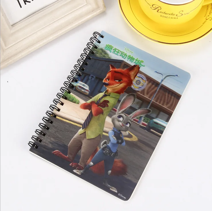 Lenticular 3d Spiral Diary Notebook A4   AS A6 High Quality Cartoon 3D Notebook