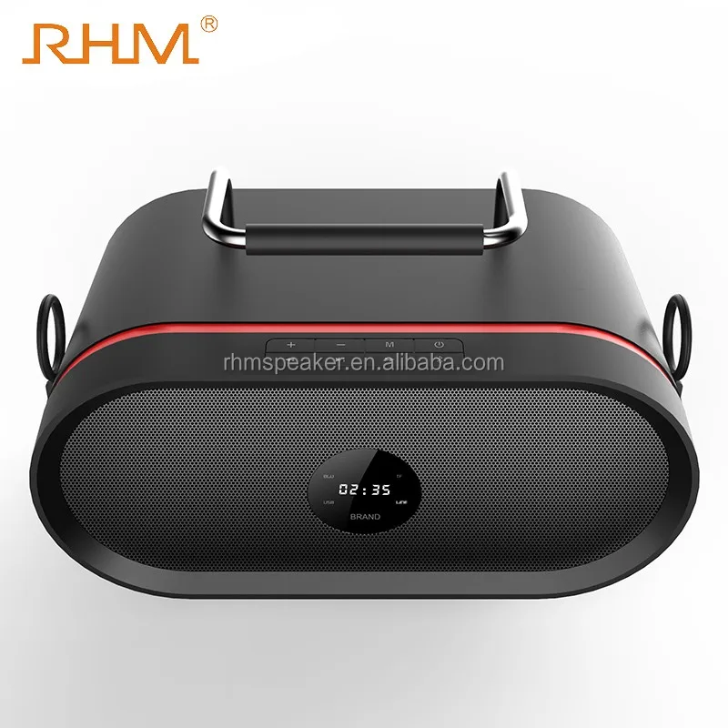 RHM皇馬 RM-K666 RHM RM-K666ポータブルワイヤレスBTカラオカースピーカー (UHF