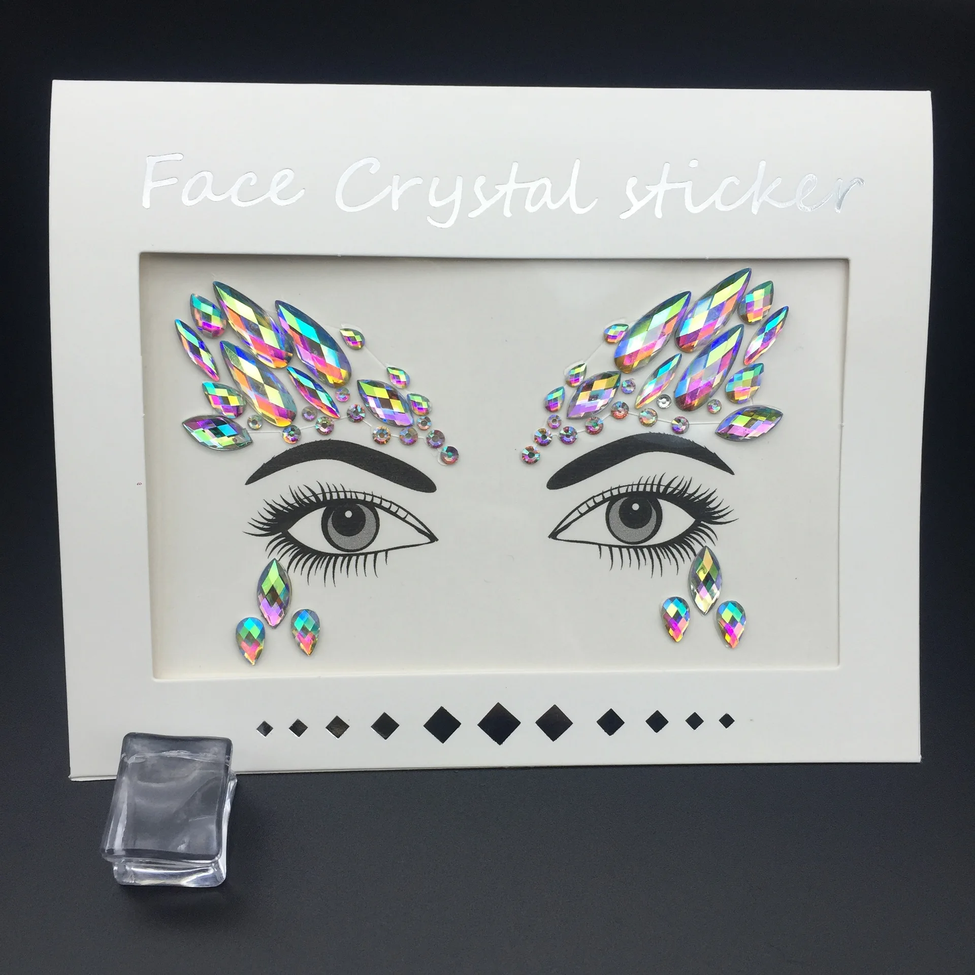 Rave Festival Face Jewels Stick On Crystals Face Stickers Glitter Rainbow  Tears Rhinestone Temporary Tattoo - Buy Rave Festival Face Jewels Stick On  Crystals Face Stickers,Face Stickers Glitter Rainbow Tears Rhinestone  Temporary