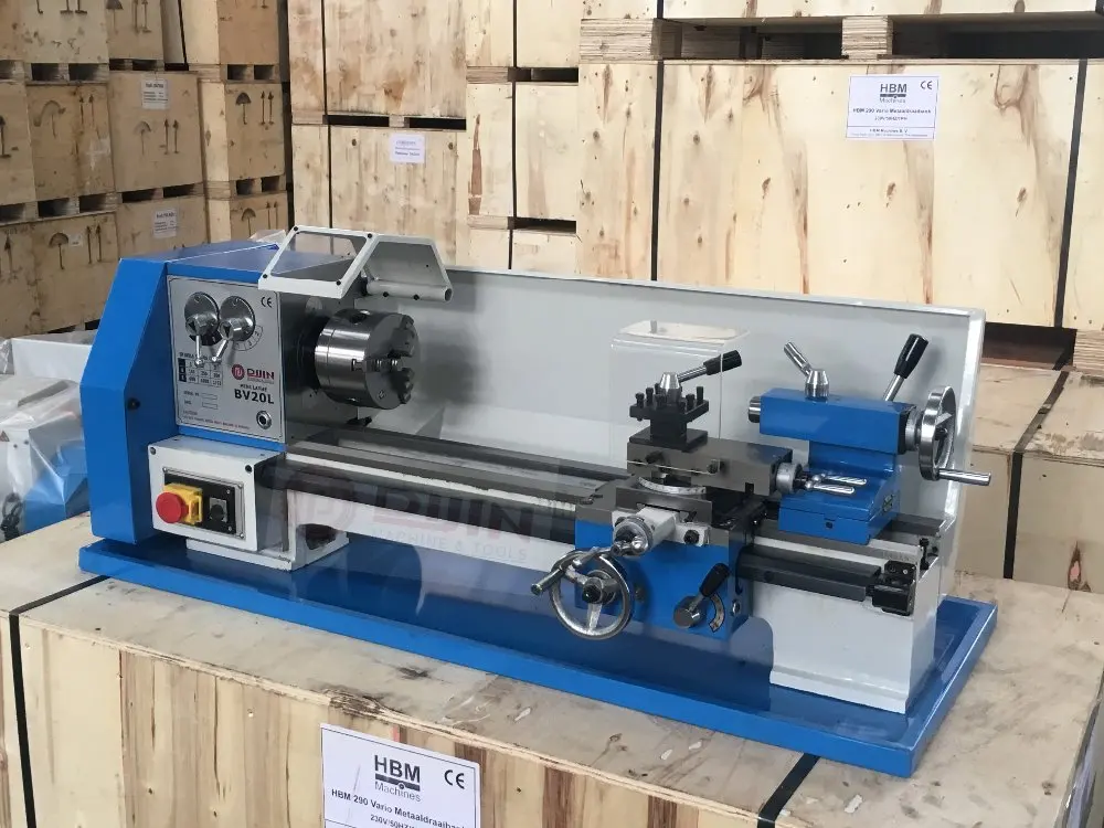 Mini Metal Lathe BV20L - 750W Belt Drive, 520mm Length, 220mm