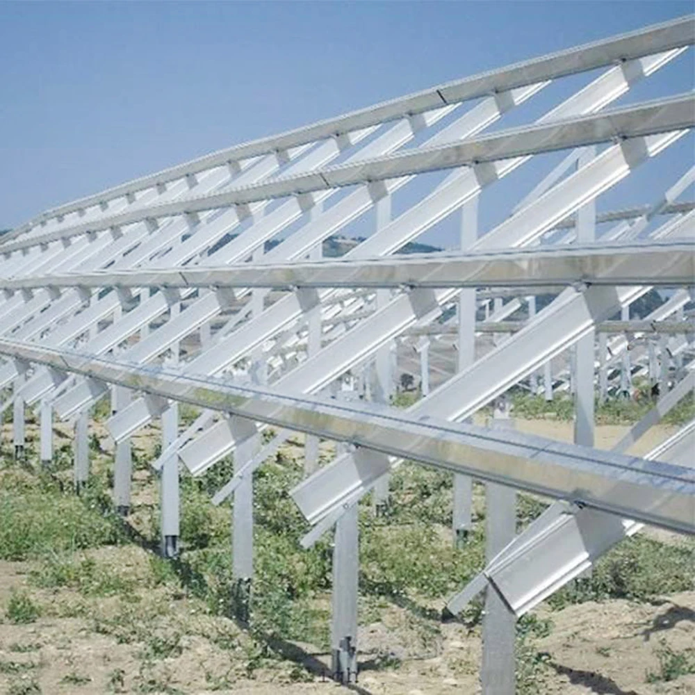 Solar Panel Ground Mounting Rack Galvanized Ground Mount Solar Bracket Rack Solar Panel Bracket for Roof and Ground Mounting