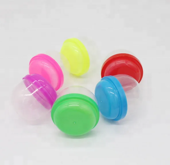 Оптовая продажа высококачественных классических 5 см красочный пластиковый маленький шарик Детские пустые капсулы игрушки настраиваемые