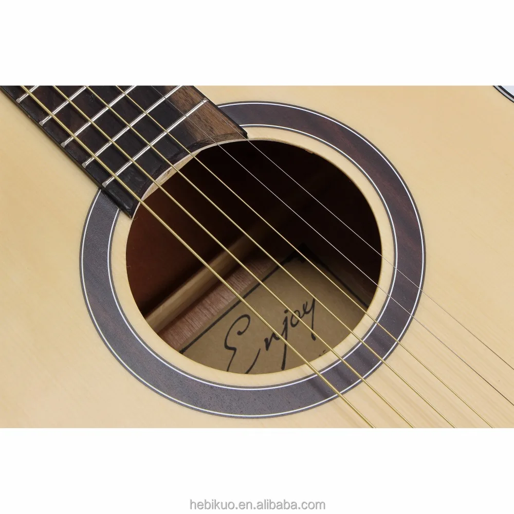 Factory Direct E40-15 Folk Acoustic Guitar with Matt Finish Cheaper OEM Style Featuring Spruce Sapele Wood