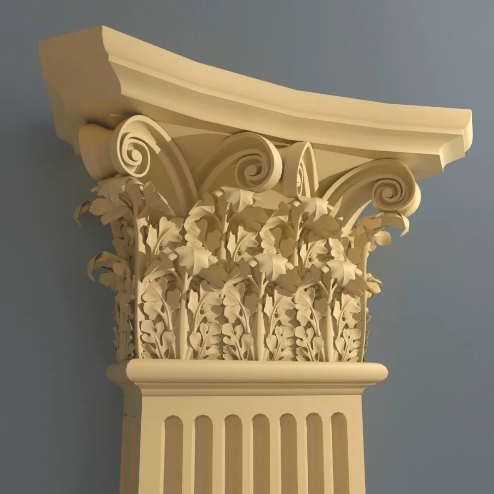 Custom Statue Marble Corinthian Pilaster