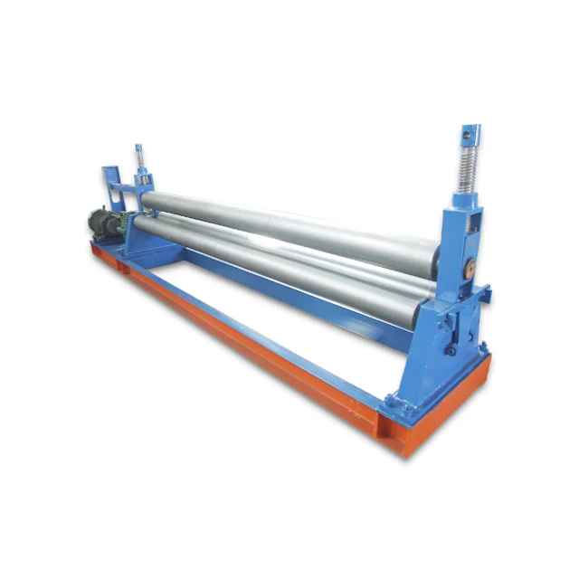 metal sheet manual 3 roller corrugated sheet bending machine