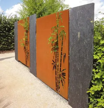 Modern Corten Steel Metal Yard Fence Panels With Cheap Price - Buy ...