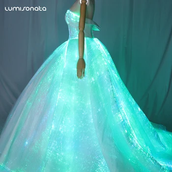 In The Dark Dress Light Up Quinceanera Dresses Wedding Optic Cable Fiber  Optic Prom Dress Lumisonata 2021 Fashion Luminous Dress LED Lights Prom  Dress