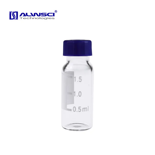 Clear Glass with Label Lab Test 2ml GC Vial HPLC