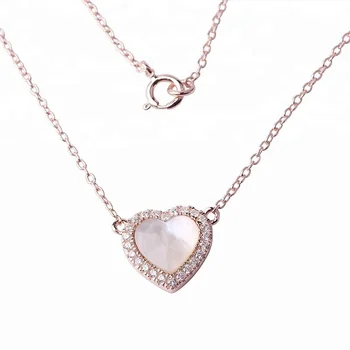 Most Popular 9ct Gold Jewellery Chain Choker Necklace With Natural Rose Quartz