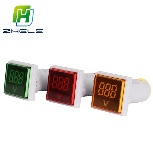 Taidacent Red 0-200V Measurement Range 4.5-30V Power Supply Volt Meter Mini Digital DC Voltmeter Display Three Wire Voltmeter