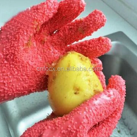 Guantes Peladores De PVC - Para Patatas, Pescado Y Verduras (1 Par)