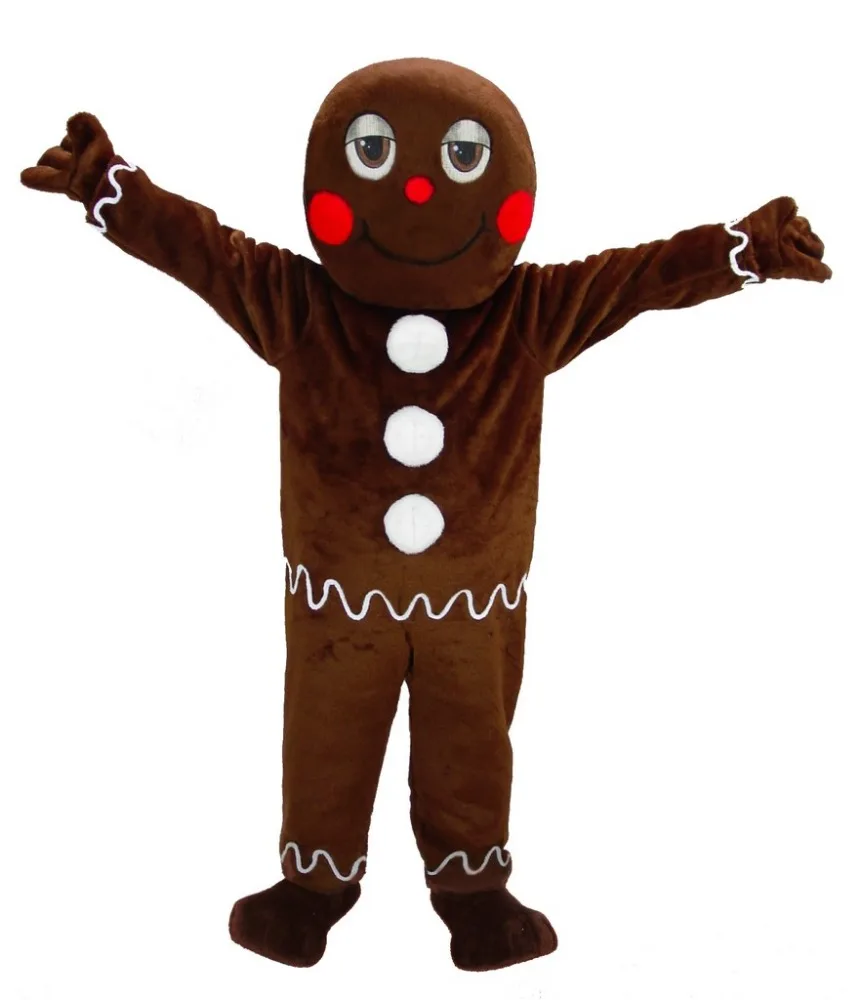 FeMereina Costume Omino Di Pan Di Zenzero Per Adulti – Tute Per Natale – Taglie S-2XL
