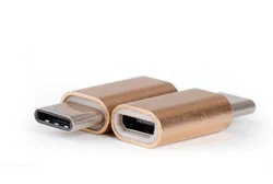 Оптовая продажа с фабрики Halee переходник из алюминиевого сплава портом Type-C «папа» на Micro USB