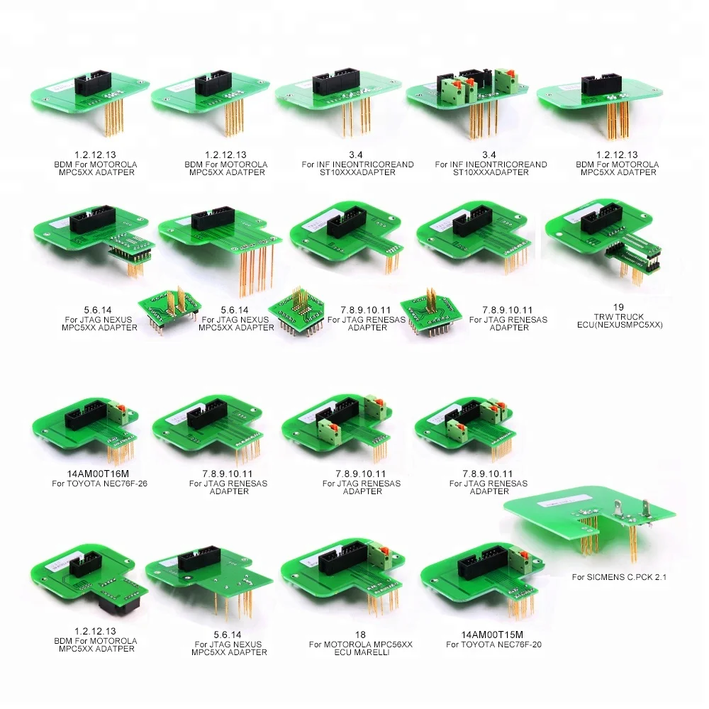 Full Set LED BDM Frame with Full 22 BDM Adapters for FGTECH BDM100  ECU Programmer Tool